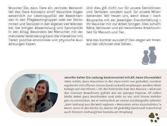 Arbeiten bei der Oase